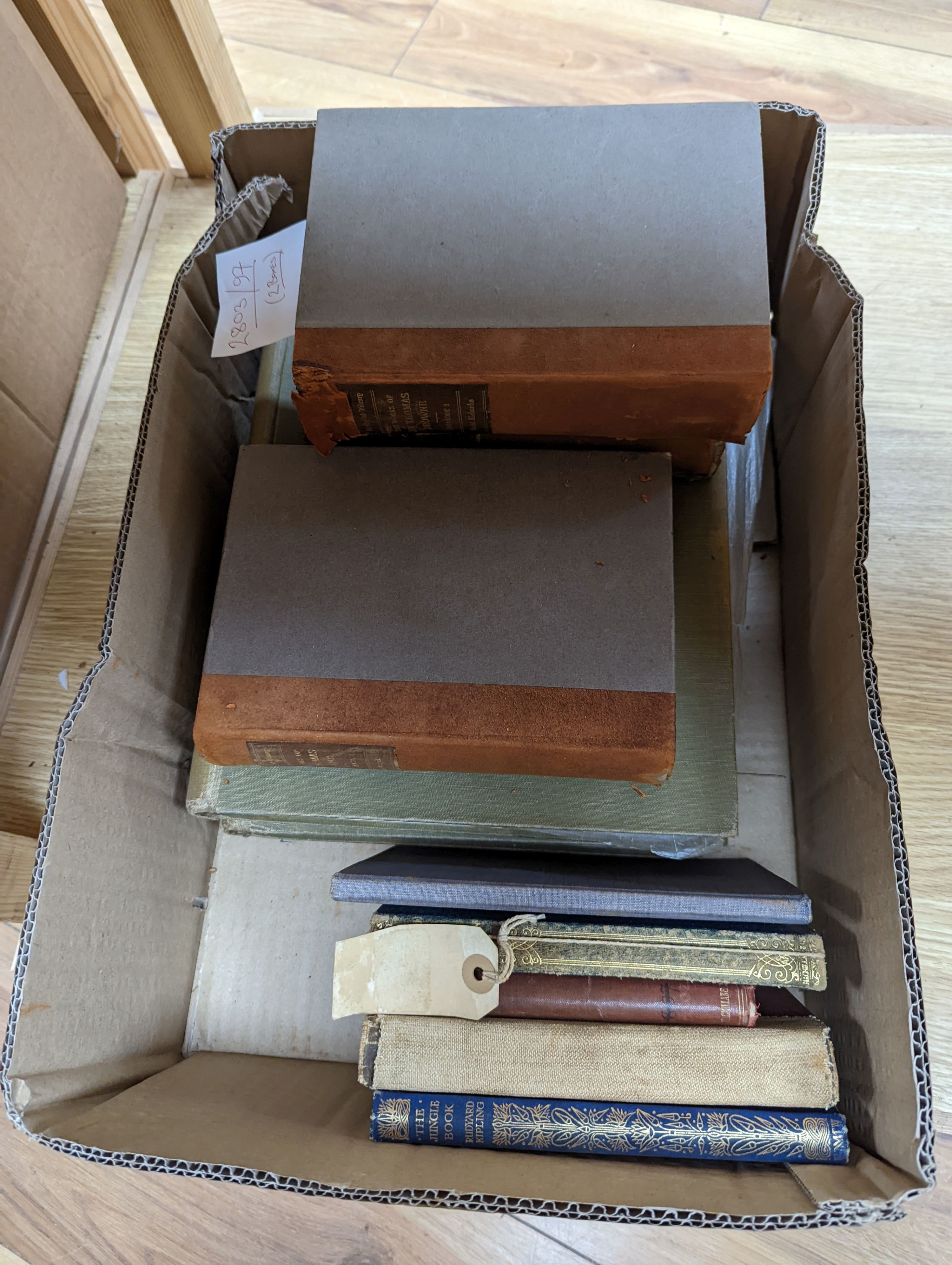 Miscellaneous Books - 19th and 20th centuries, mostly cloth bindings, 2 boxes